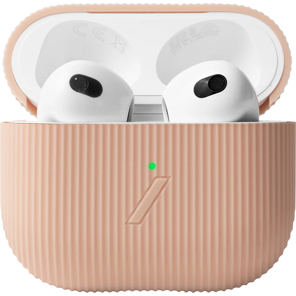 APCSE-CRVE-PCH-V2, CURVE CASE чехол защитный для AIRPODS 3, цвет: персиковый